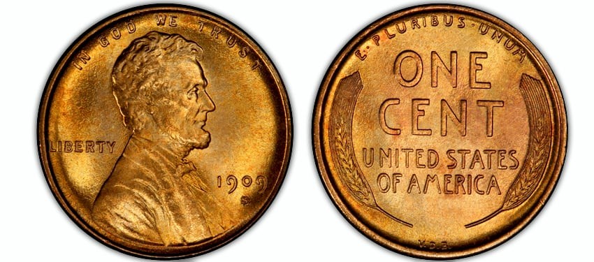 Lincoln Cents, Wheat Reverse (1909-1958)